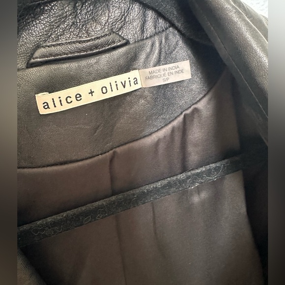 Alice + Olivia Cody studded leather jacket - Picture 6 of 13